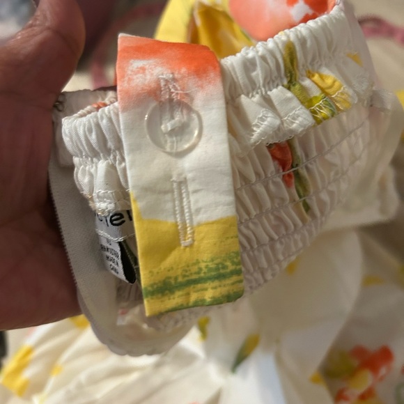 Madison Leigh Women’s Floral Fit & Flare Dress Elastic Back wide strap Size 10 - Picture 12 of 14